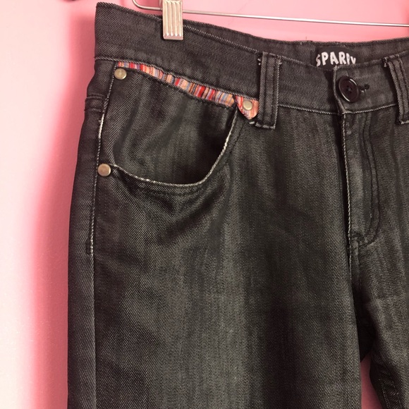 🔹2/$30🔹 Black Jeans with Patterned Accents - Picture 3 of 10